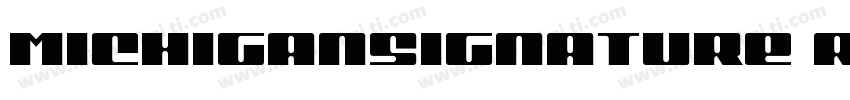 MichiganSignature Regular字体转换